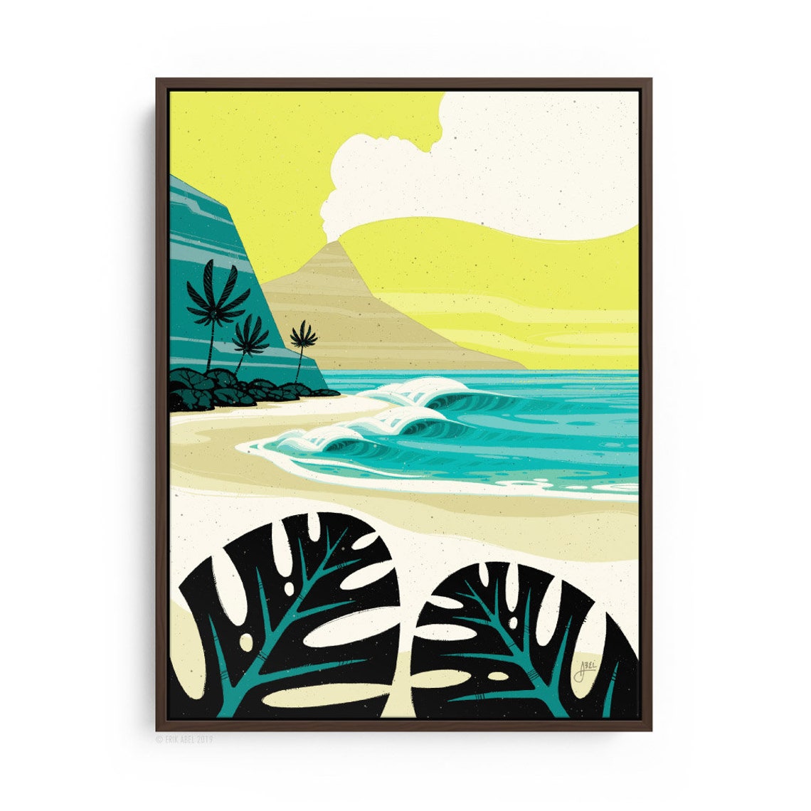 Tropical Modern Art Hawaii Contemporary Fine Art Canvas Print Etsy