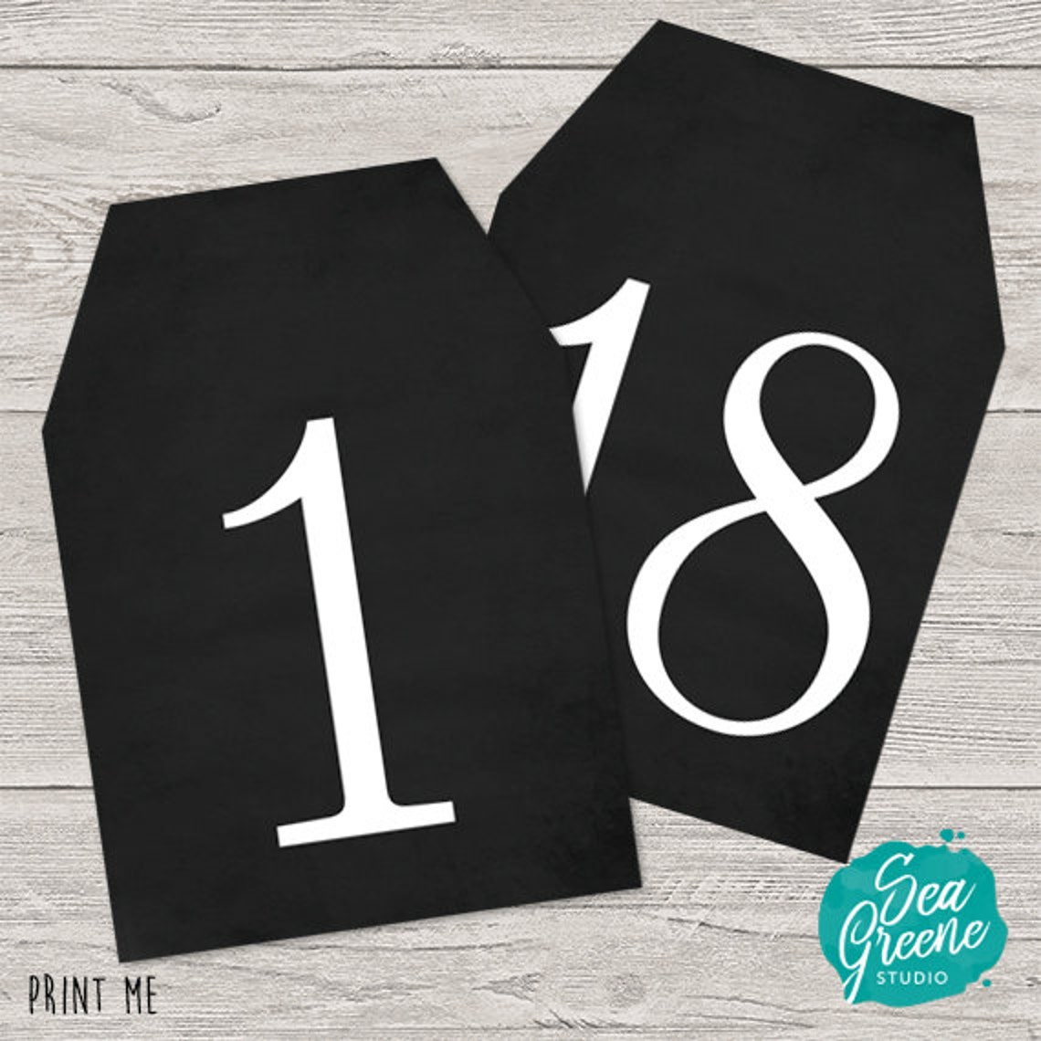 Printable Table Number Tags for Rustic Wedding Special Event - Etsy Canada