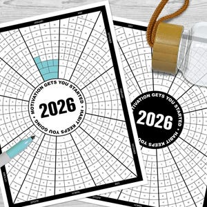 2026年版 毎日の習慣トラッカー（印刷可能）（PDF）