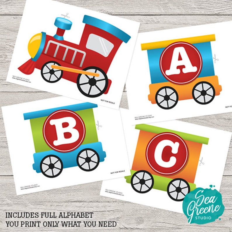 Chugga chugga two two birthday banner Train birthday Etsy