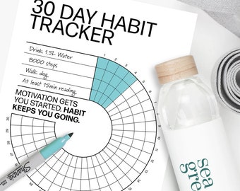 Printable 30 Day Habit Tracker