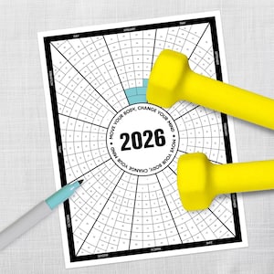 Printable 2026 Daily Fitness Tracker image 2