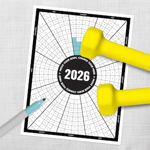 Printable 2026 Daily Fitness Tracker