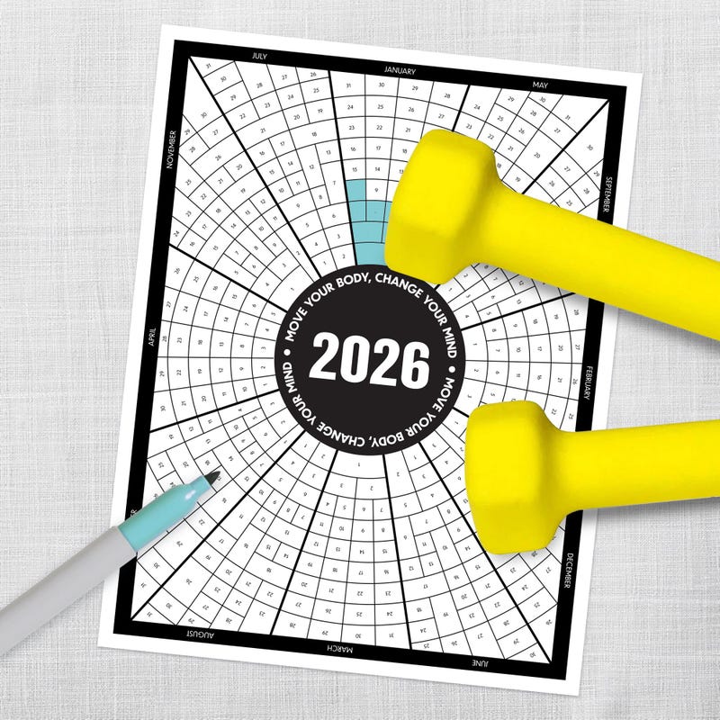 2026 Workout Calendar Etsy Il Iznj 