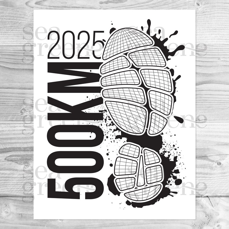 2025 Printable 500KM Run Tracker | Printable 500 Mile Run Tracker ...