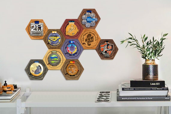 Blank Sports Medal Hanger Display – Stainless Steel Wall Mount Rack To Showcase Medals & Awards 10 thumbnail image