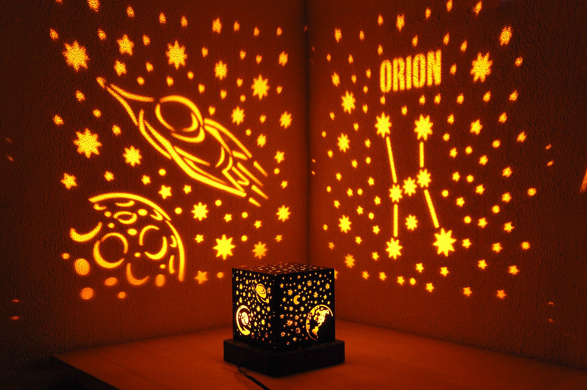 LED lamp zodiac signs Stars night light Bedside lamp Magic Etsy