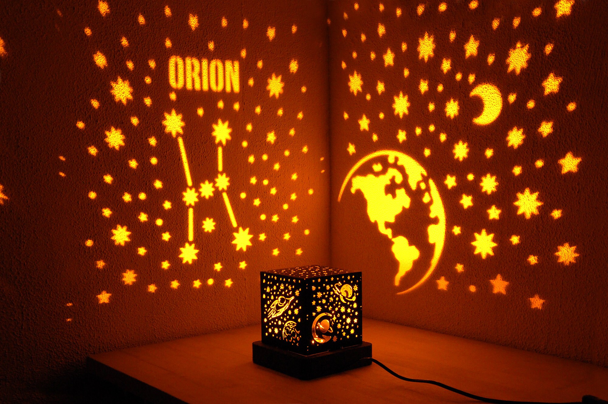 LED lamp zodiac signs Stars night light Bedside lamp Magic Etsy