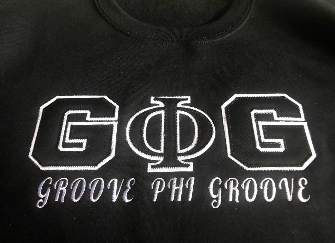 Groove Phi Groove Sweatshirt Embroidered. Etsy