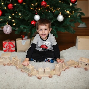 Wood train, wooden train, Wooden block train, Handmade wooden train, train set, wood toys, choo choo train toys, trains, wood blocks