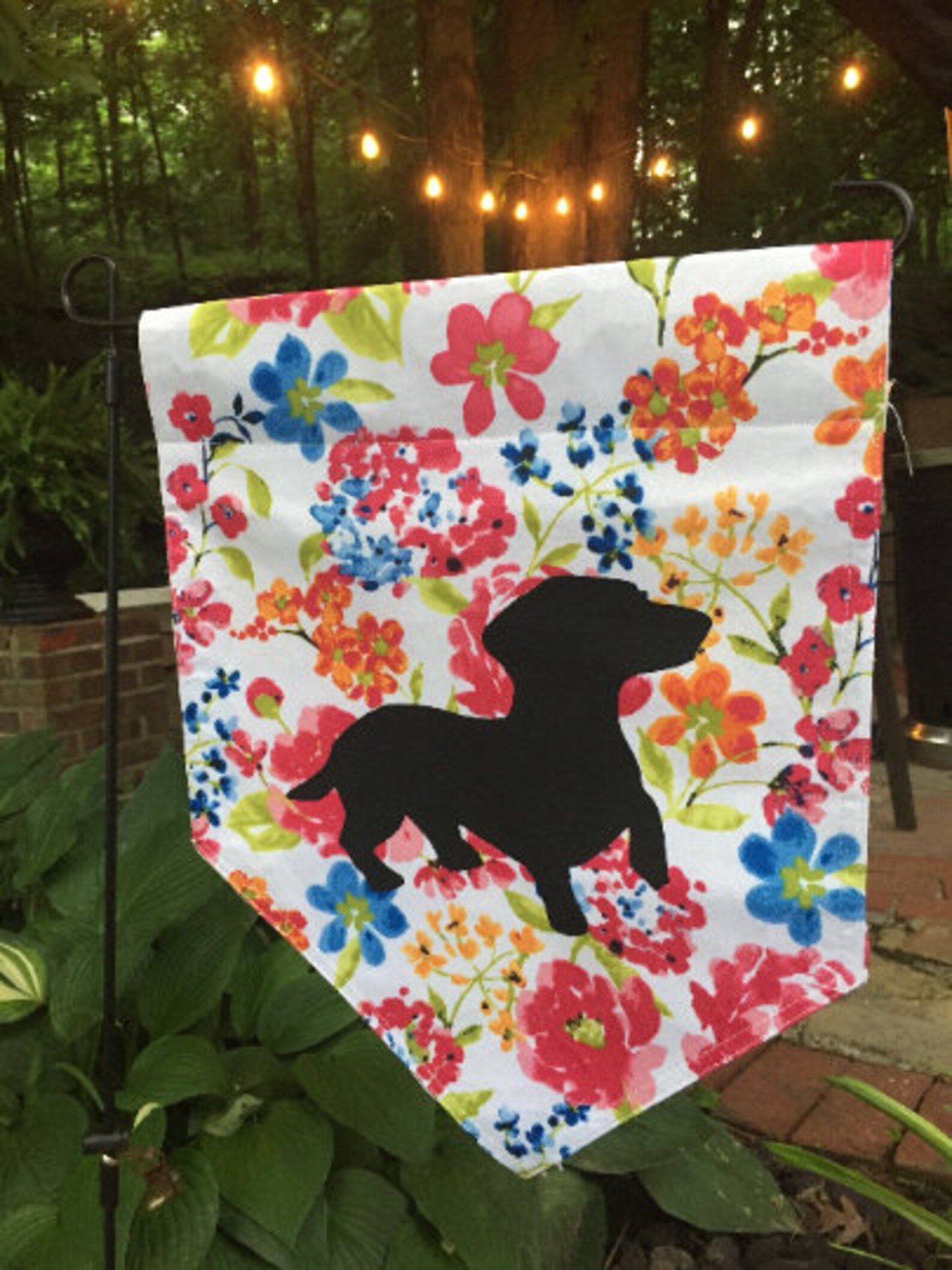 Dachshund Garden Flag Yard Flag Doxie Outdoor Decor Etsy