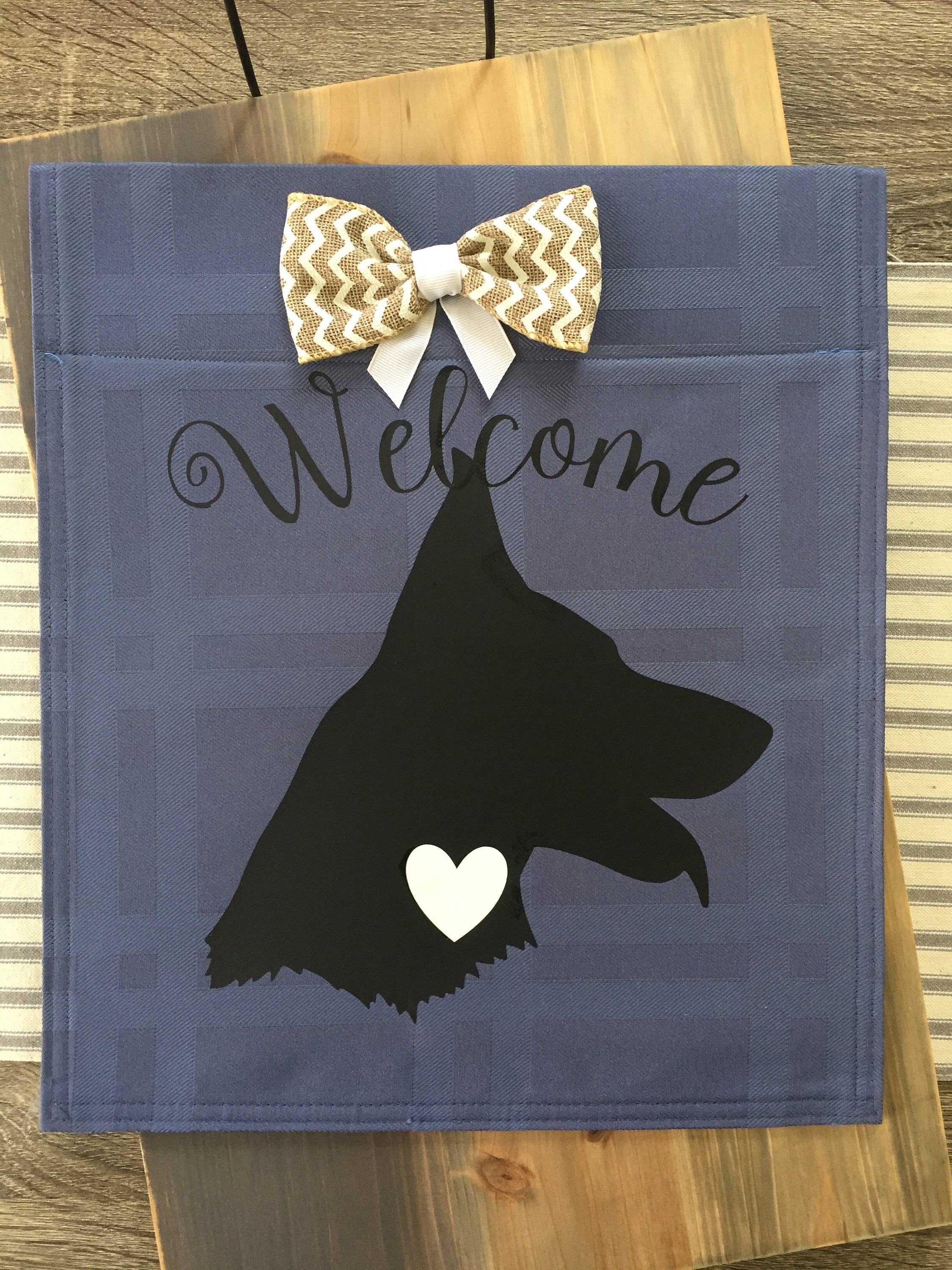 German Shepherd Garden Flag Yard Flag Outdoor Decor | Etsy