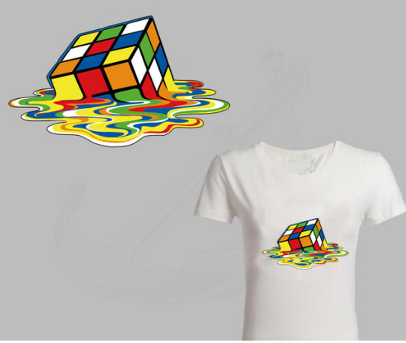 Rubik's Cube Sticker Paper Printed Iron On Patch DIY | Etsy