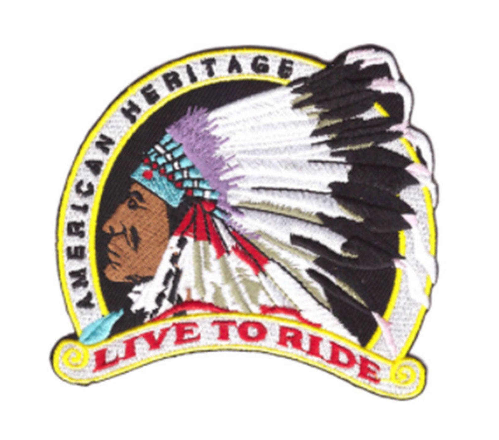 Fabric Indian patch Indian Iron On Embroidered Patch Biker Etsy