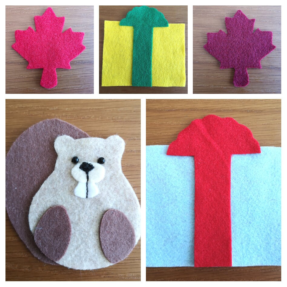 CANADIAN Felt Christmas Tree Activity // Canada Felt Christmas Etsy