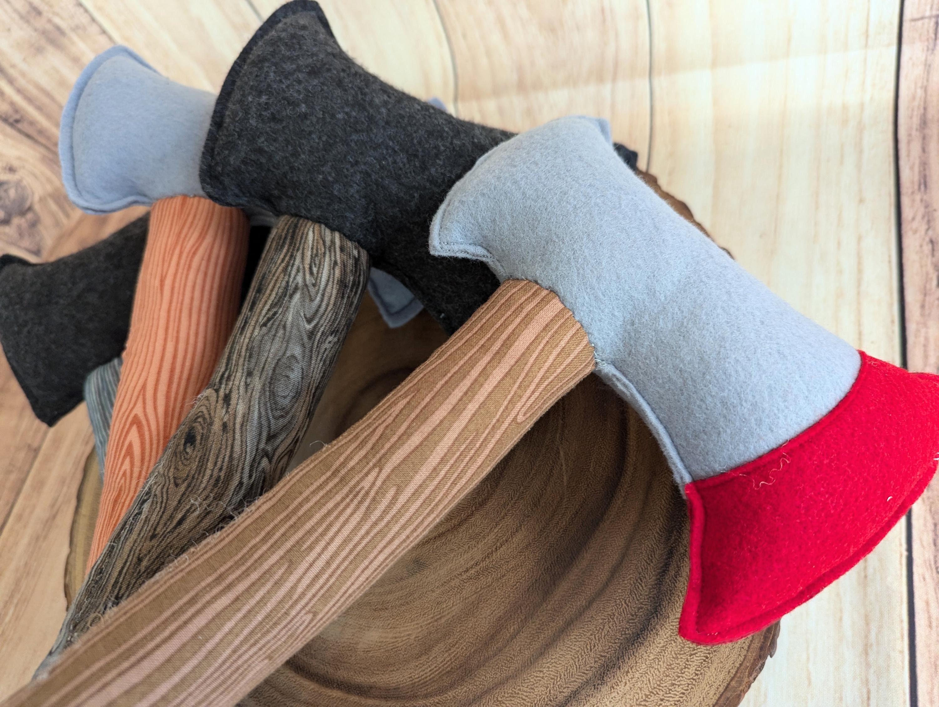 Canadian Lumberjack Children Pretend Play Felt Axe