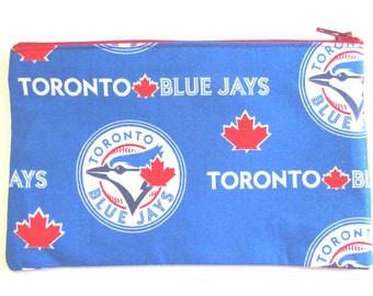 Estojo de tecido para lápis do Toronto Blue Jays // Estojo de beisebol // Estojo para lápis do Toronto // Bolsa do Blue Jays