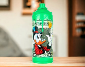 Spray Pop'Art Scrooge "Juego Bitcoin" Verde