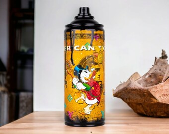 Spray Pop'Art Picsou   " Bitcoins Hunting " Black