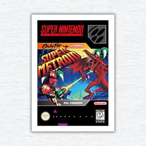 Super Metroid Snes Memories – Stampa artistica Super Nintendo – Poster decorativo retrò vintage – Retrogaming Nintendo – Shake - Pop&Street ART