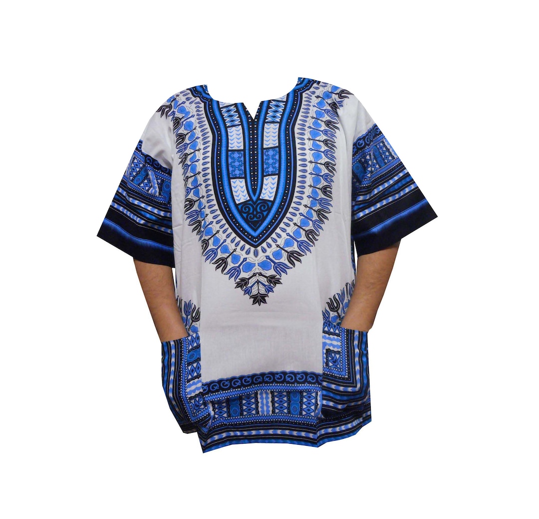 Dashiki Men African Shirt Summer Beach Top Vintage Costume - Etsy