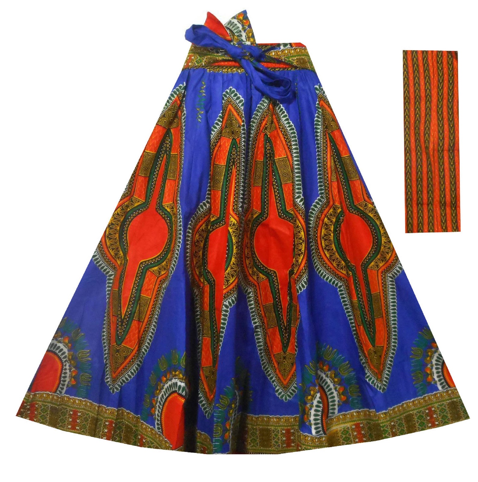 Decoraapparel Women's African Dashiki Maxi Skirt Below - Etsy