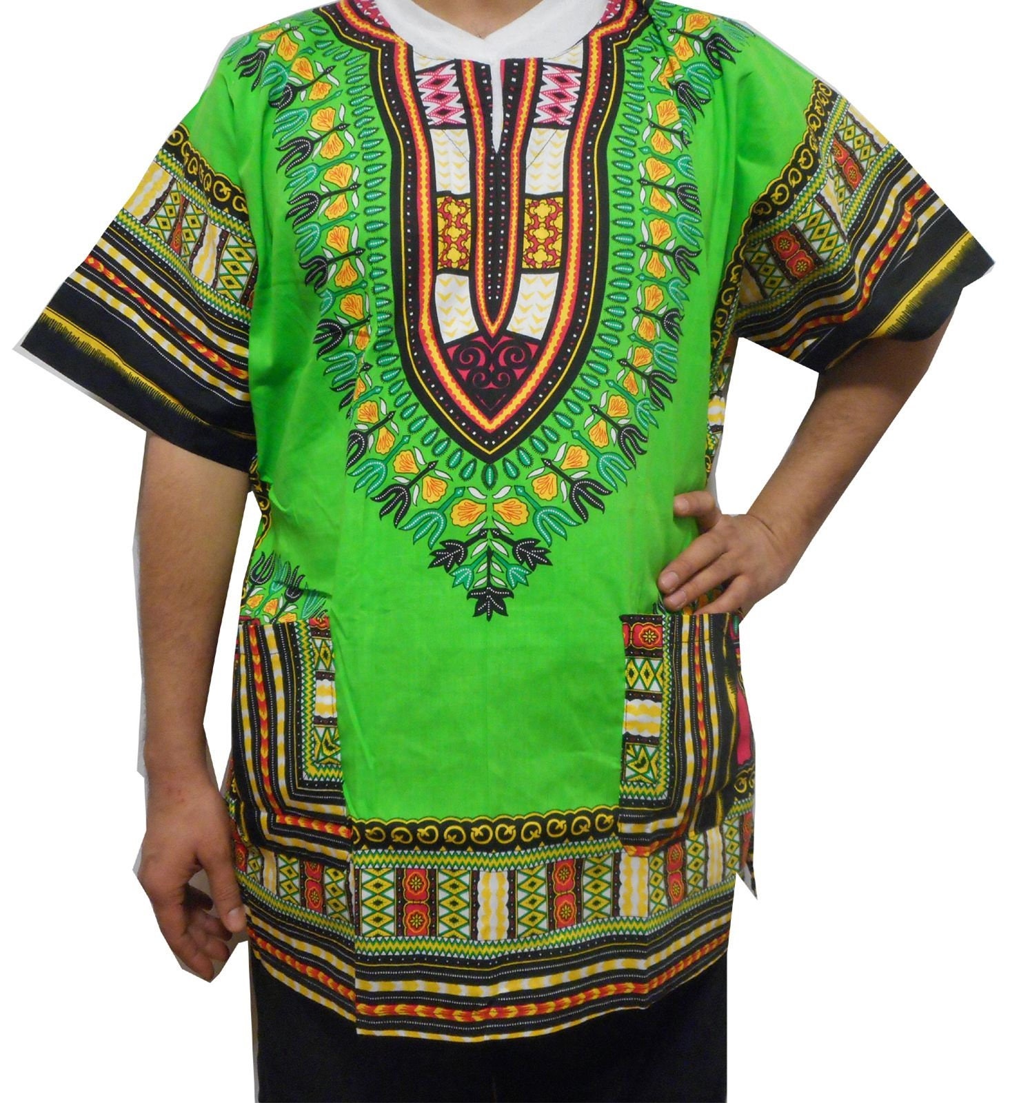 Dashiki Men African Shirt Summer Beach Top Vintage Costume - Etsy