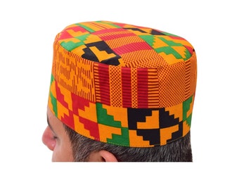 African Traditional Kente Kofi Hat 