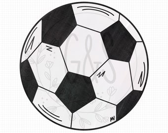 Soccer Ball Clipart Etsy
