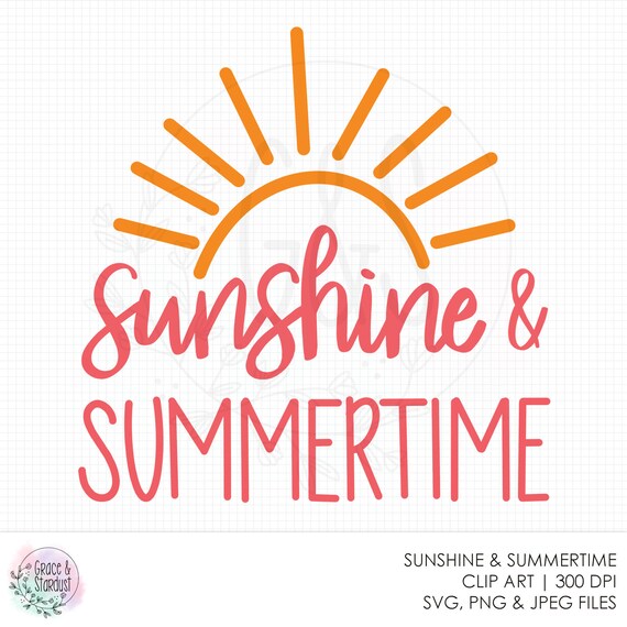 Download Sunshine Summertime Svg File Summer Cut File Beach Cut Etsy
