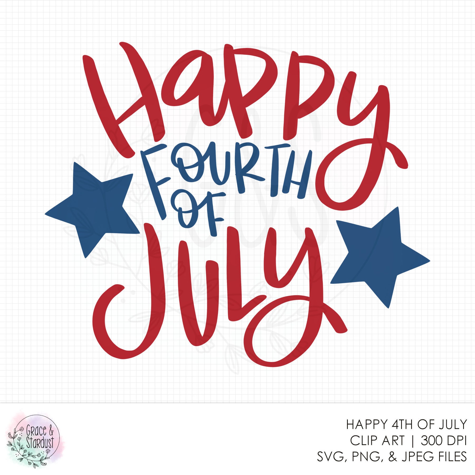 Happy 4th of July SVG File Cut File 4th of July American | Etsy