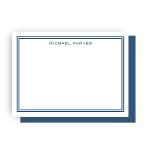 Masculine Personalized Notecard Set