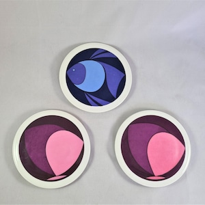 Vintage Bing and Grondahl, Denmark modernist wall plate by Ib Antoni, 1970s B&G