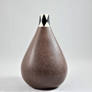 Vintage Gustavsberg Studio art pottery vase by Karin Björquist, ceramic vase, 1960s Sweden image 1