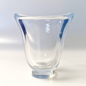 Vintage Orrefors, Sven Palmqvist opalescent glass vase, Selena series 3090/10, Sweden