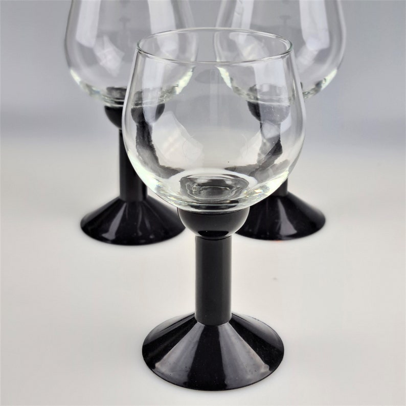 3 Bodum Denmark Oktett Wine Glasses Plastic and Glass Etsy