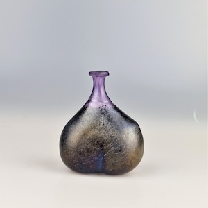 Glass vase from Kosta Boda, Afors, Bertil Vallien, Volcano series, art glass