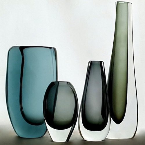 ヴィンテージ ロールストランド セラミック花瓶 - Olle Alberius 竹