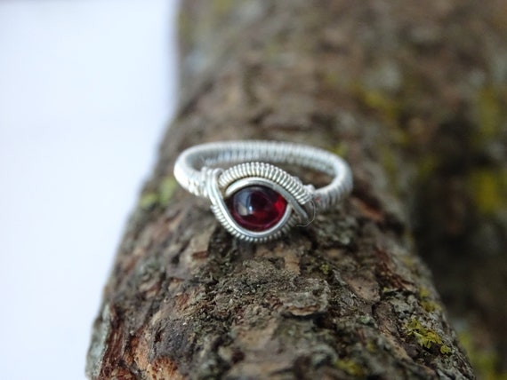 Hessonite Garnet Ring - Chemistry Jewelry