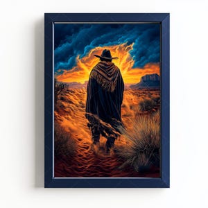 The Spirit Wind of the Desert-  Mystical Digital Artwork, Magical Poster, Spiritual Home Decor, Esoteric Art, Instant Download