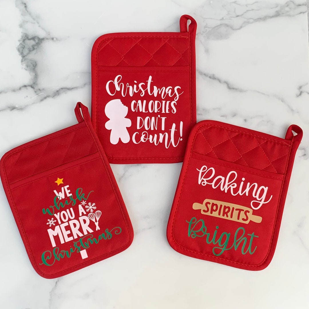 Christmas Pot Holders, Christmas Gift, Christmas Baking, Baking