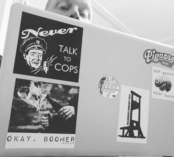 Never Talk to Cops vinyl sticker