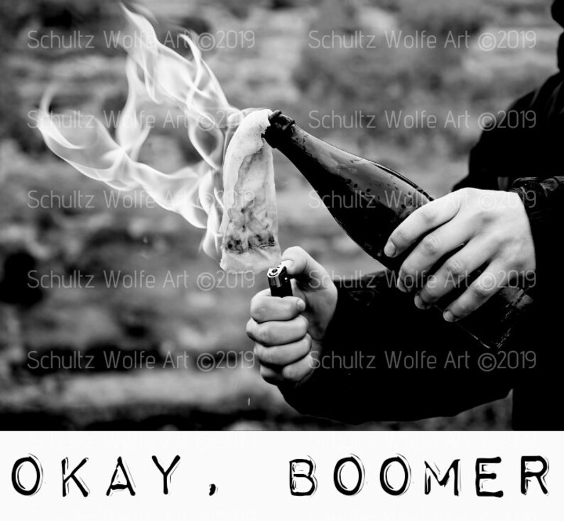 Okay Boomer vinyl sticker