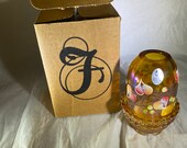 Fenton Autumn Gold Fairy Lamp - new in box