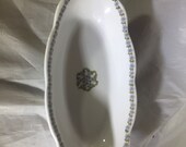 Lehigh Valley quot Asa Packer quot Back Stamp Celery Dish
