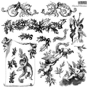 Iron Orchid Designs Classical Christmas Stamp