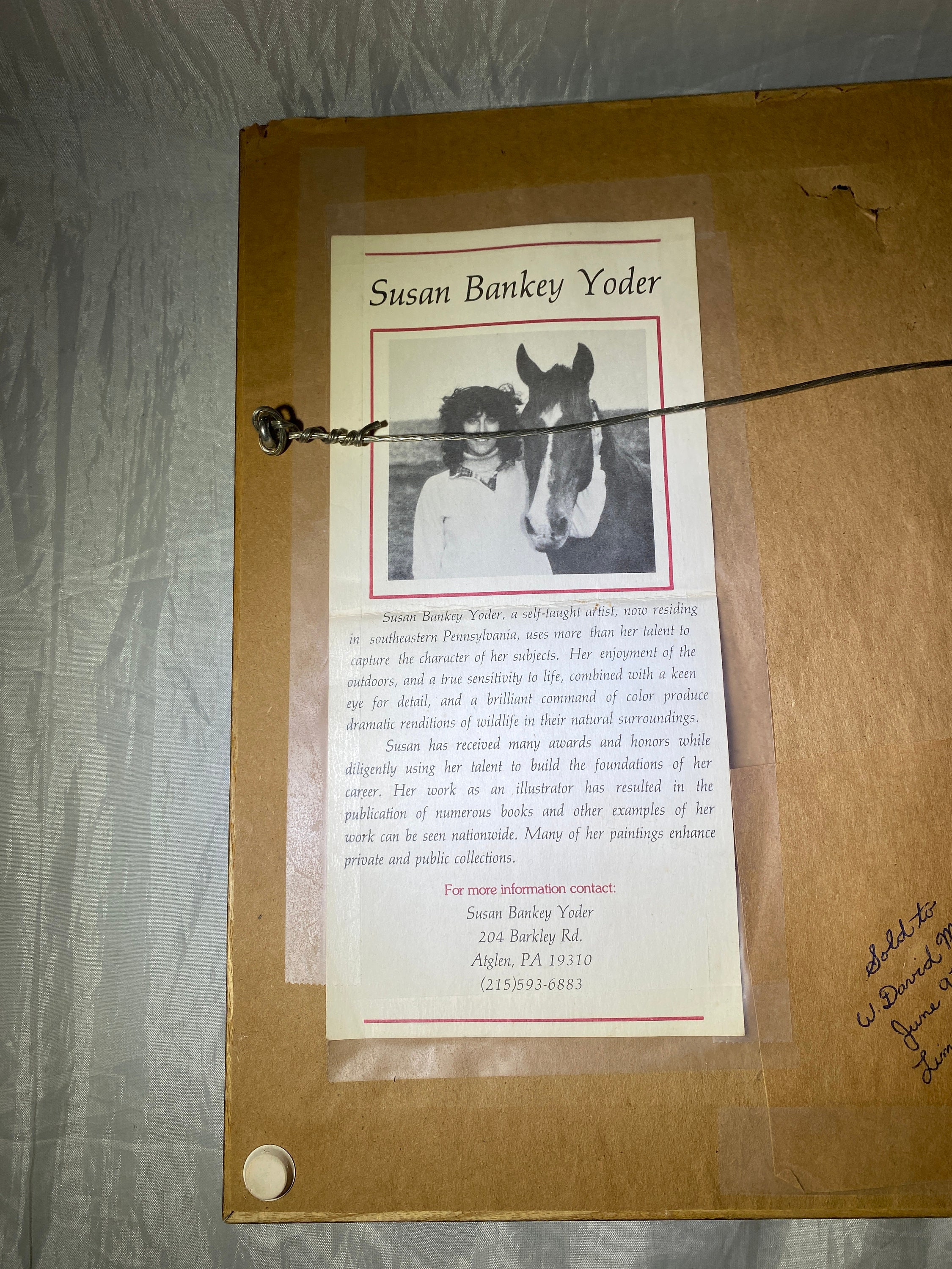 Susan Bankey Yoder - Two White Horses Gouache Painting - Etsy