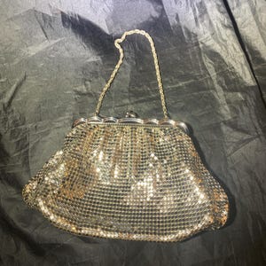 【きれいめファッション51選】上品さと清潔感をキープし & Whiting Davis Etsy - 2954 - Bag Evening Mesh Silver Fine バッグ