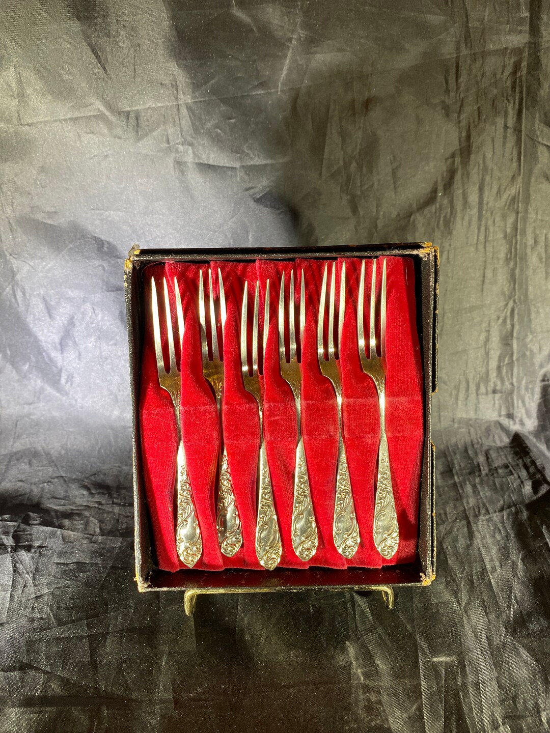 James Dixon & Sons Sheffield Silver Plate Fruit Forks - C. 1890s