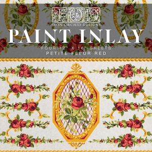Iron Orchid Designs Petite Fleur Pink Paint Inlay